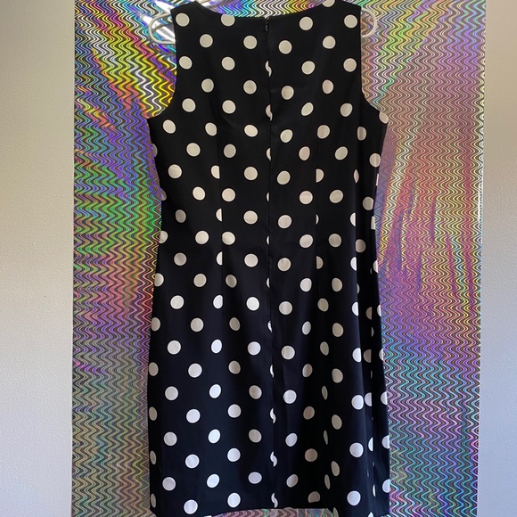 Navy blue & white polka dot dress - Picture 5 of 5